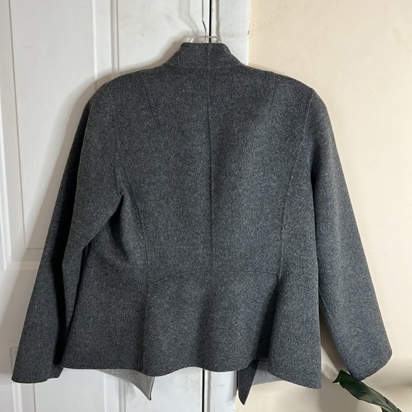 Talbots Double-Face Wing Collar Open Front Wool Jacket Size SP NWT - Picture 4 of 15